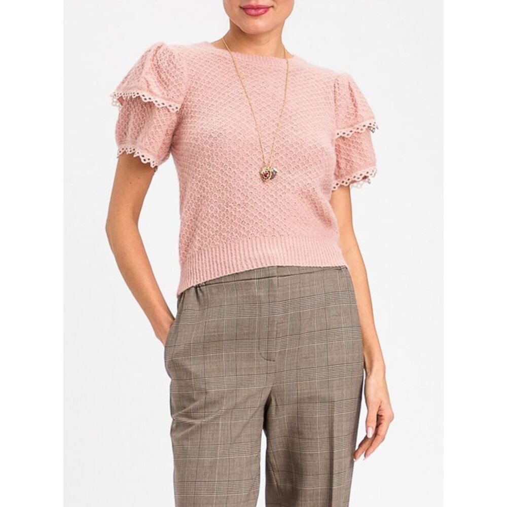 Twinset Women Twinset Wool Blend Jumper With Short Puff Sleeves